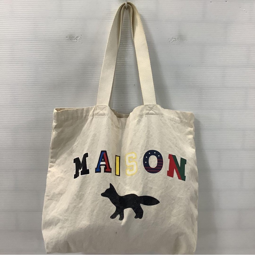 Maison Kitsuné canvas tote bag